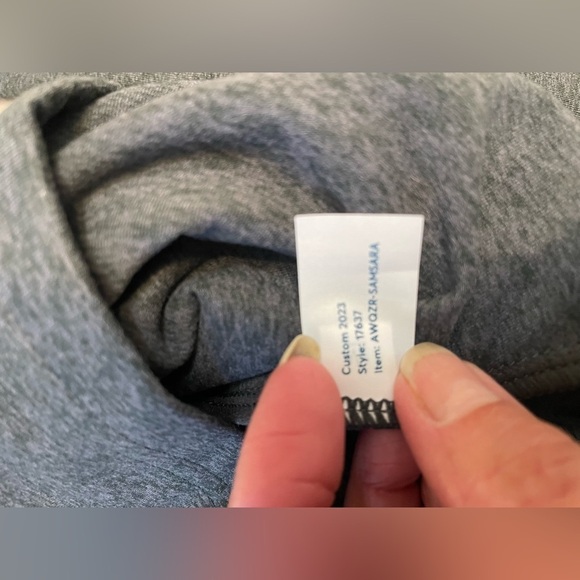 Marine Layer Samsara Womens 1/4 Zip Jacket Golf Sweater Active Outdoor Gray Med - Picture 8 of 9